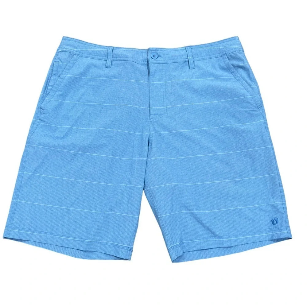 Hang Ten hybrid shorts size 38 blue stripe quick dry stretch performance shorts​